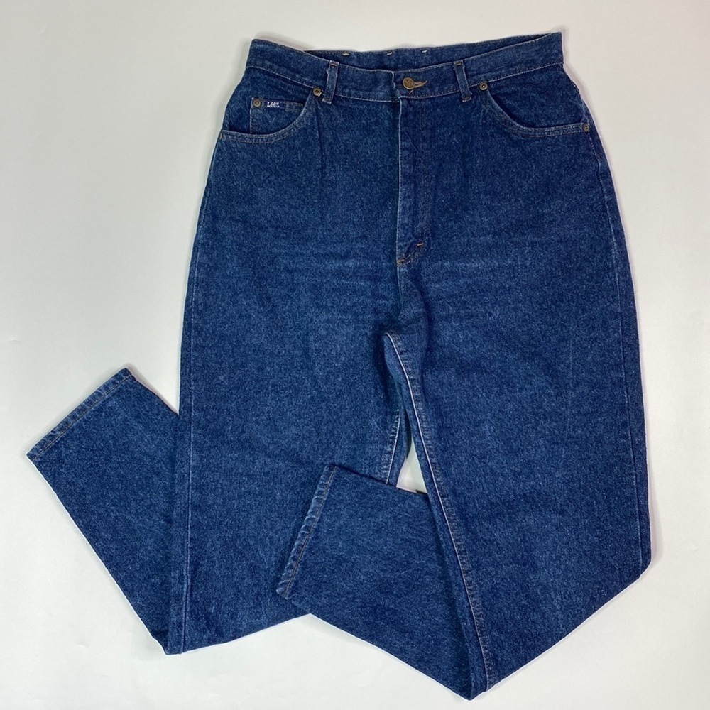 Vintage Lee Denim Tapered Leg Jeans Size 16 Medium USA